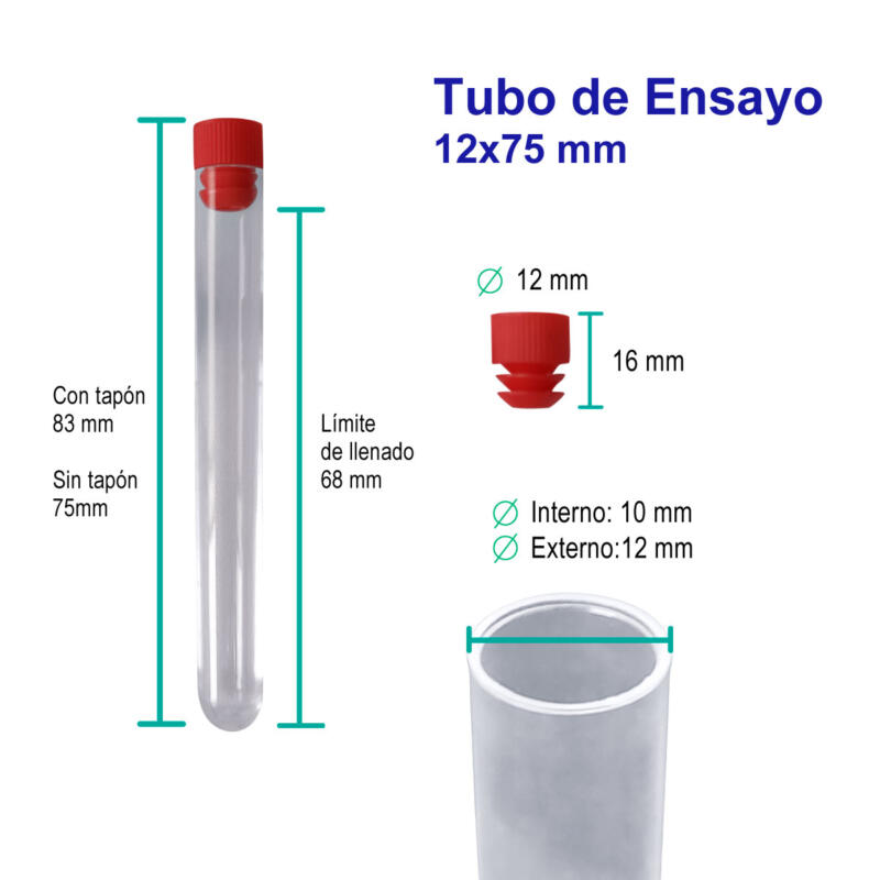 Tubos De Ensaye X Ps Icb