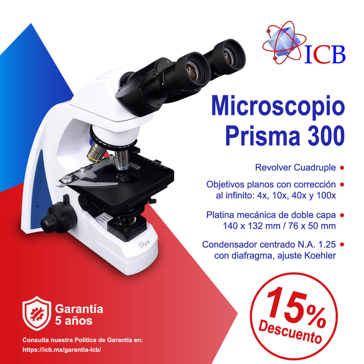 Microscopio 300 con Descuento