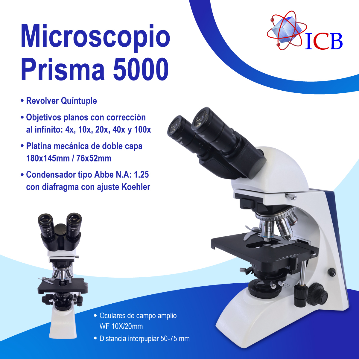 Microscopio profesional de Laboratorio