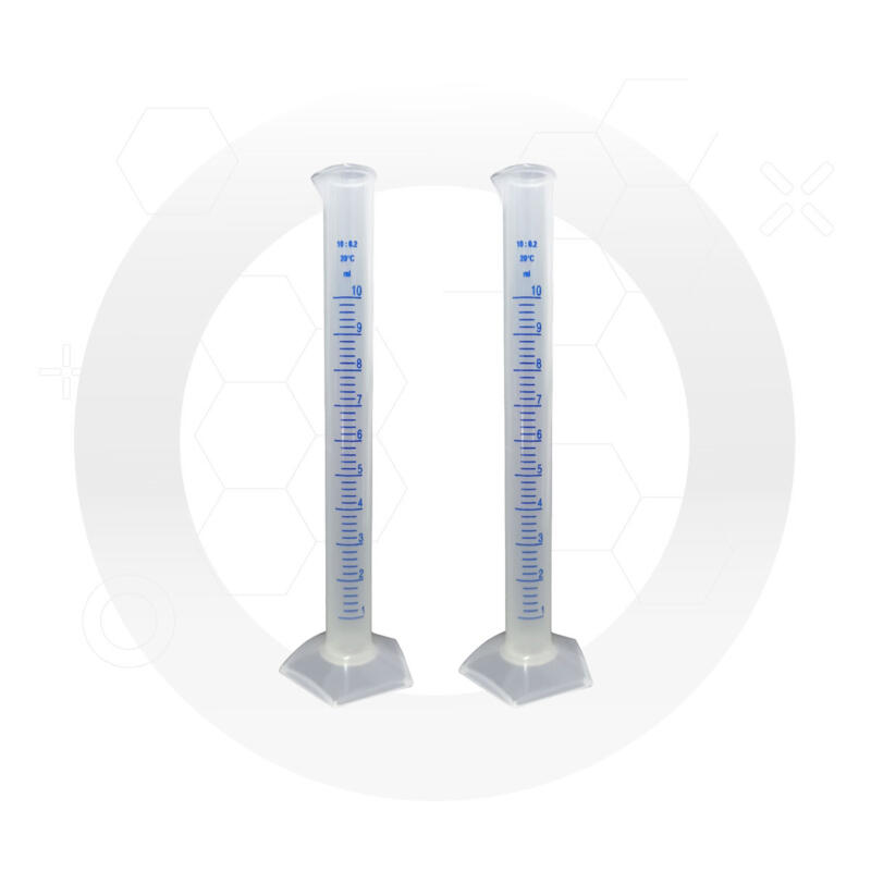 Probeta Graduada Forma Alta Azul 10ml - ICB Empresa Mexicana