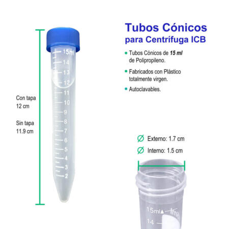 Tubos cónicos 15ml