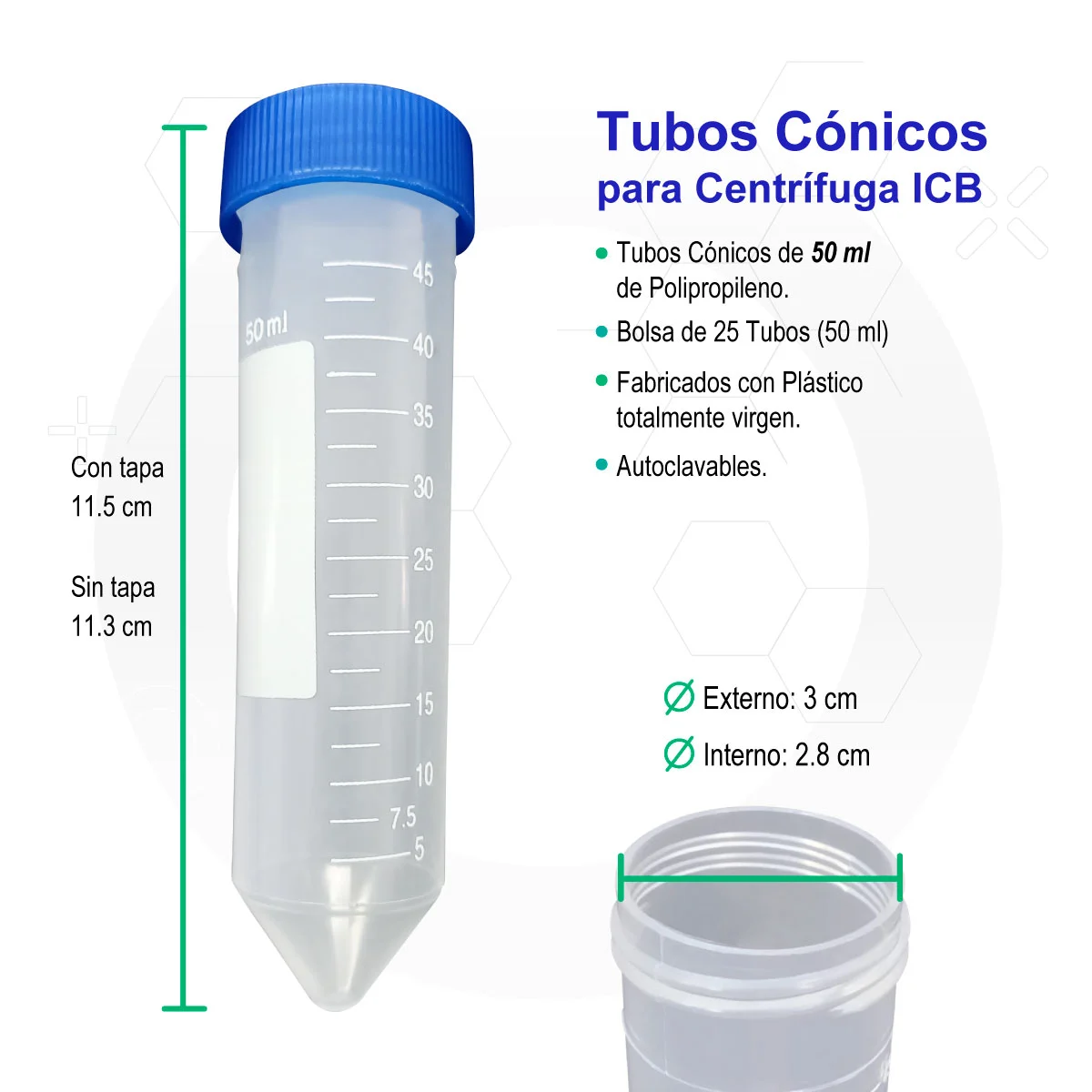 Tubo cónico 50ml