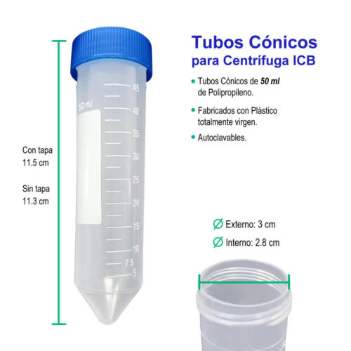Tubos cónicos 50 ml