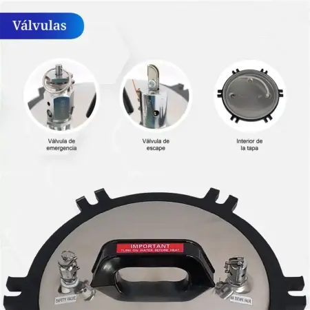 Válvulas de seguridad autoclave de laboratorio 24 litros – control preciso de presión y vapor