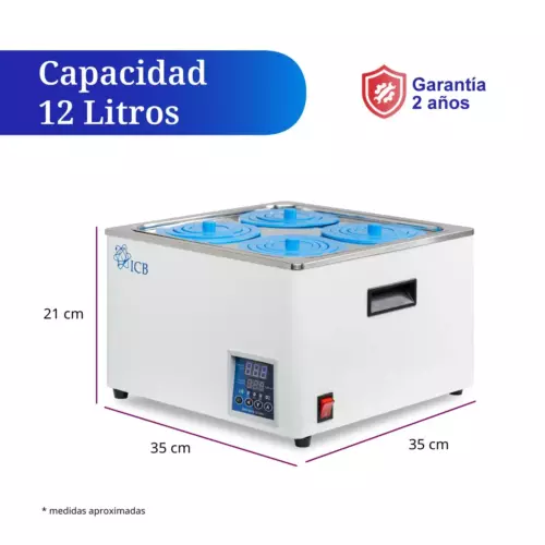 Capacidad 12 Litros, Baño Maria, Marca ICB