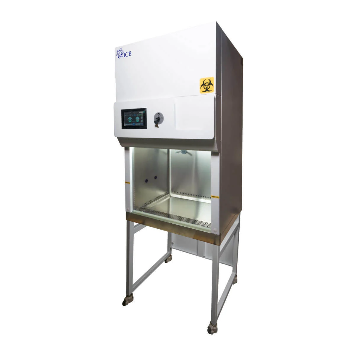 cabina-bioseguridad-clase-II-03 Gabinete de bioseguridad ICB modelo CBF110260 con flujo laminar vertical y superficie de acero inoxidable para trabajo seguro con agentes biológicos