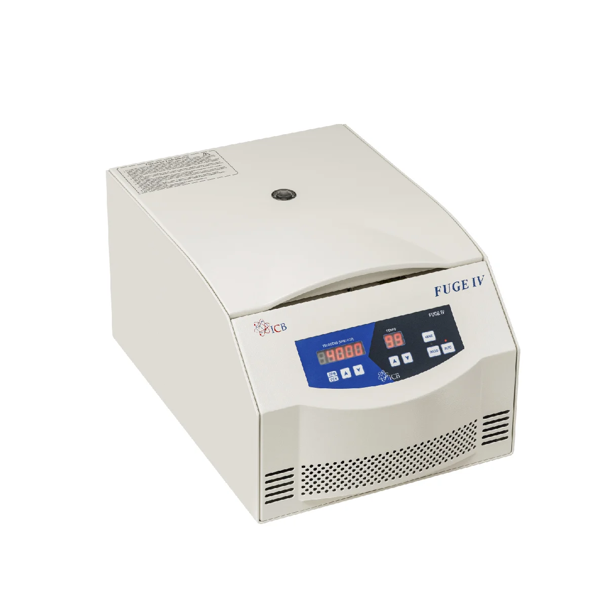 centrifuga-FUGE-IV-01 Centrífuga FUGE IV ICB para laboratorio con diseño horizontal y pantalla LED para control preciso