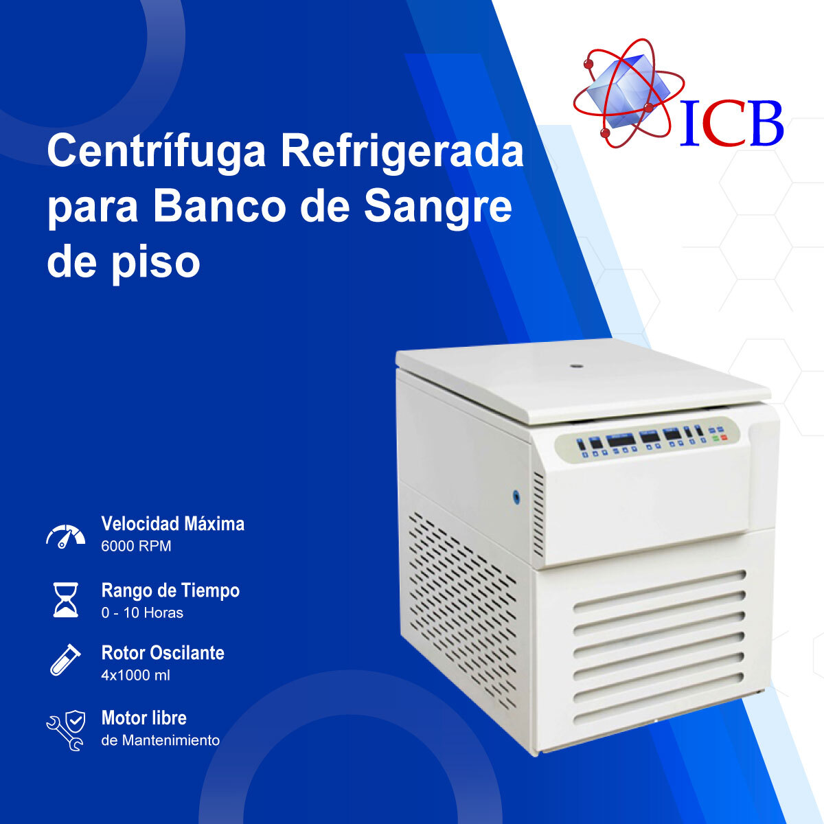 Centrifuga refrigerada Banco de Sangre