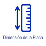 Dimensión de la placa