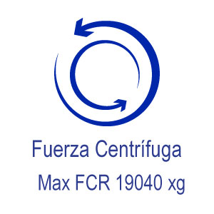 fuerza relativa centrifuga Max 19040xg