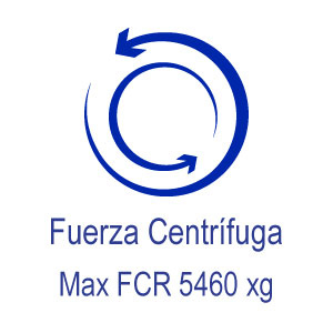 fuerza relativa centrifuga Max 5460xg