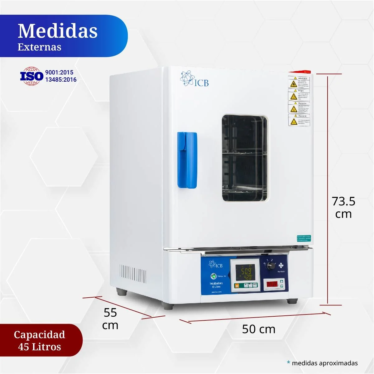 Incubadora de 45 litros