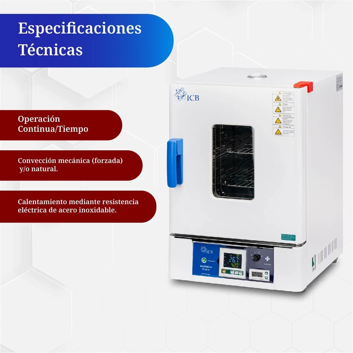 Incubadora de 45 litros