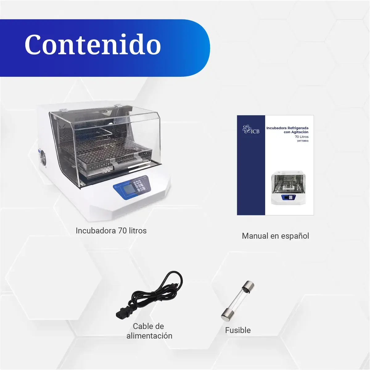 Documentacion de la incubadora refrigerada con agitación marca ICB