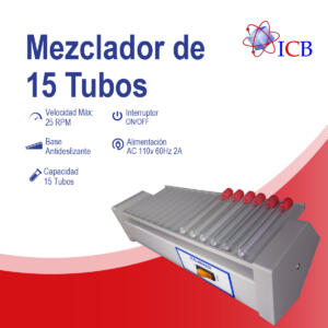 mezclador 15 tubos