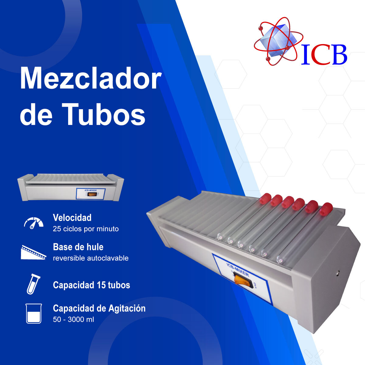 Mezclador de laboratorio para Tubos