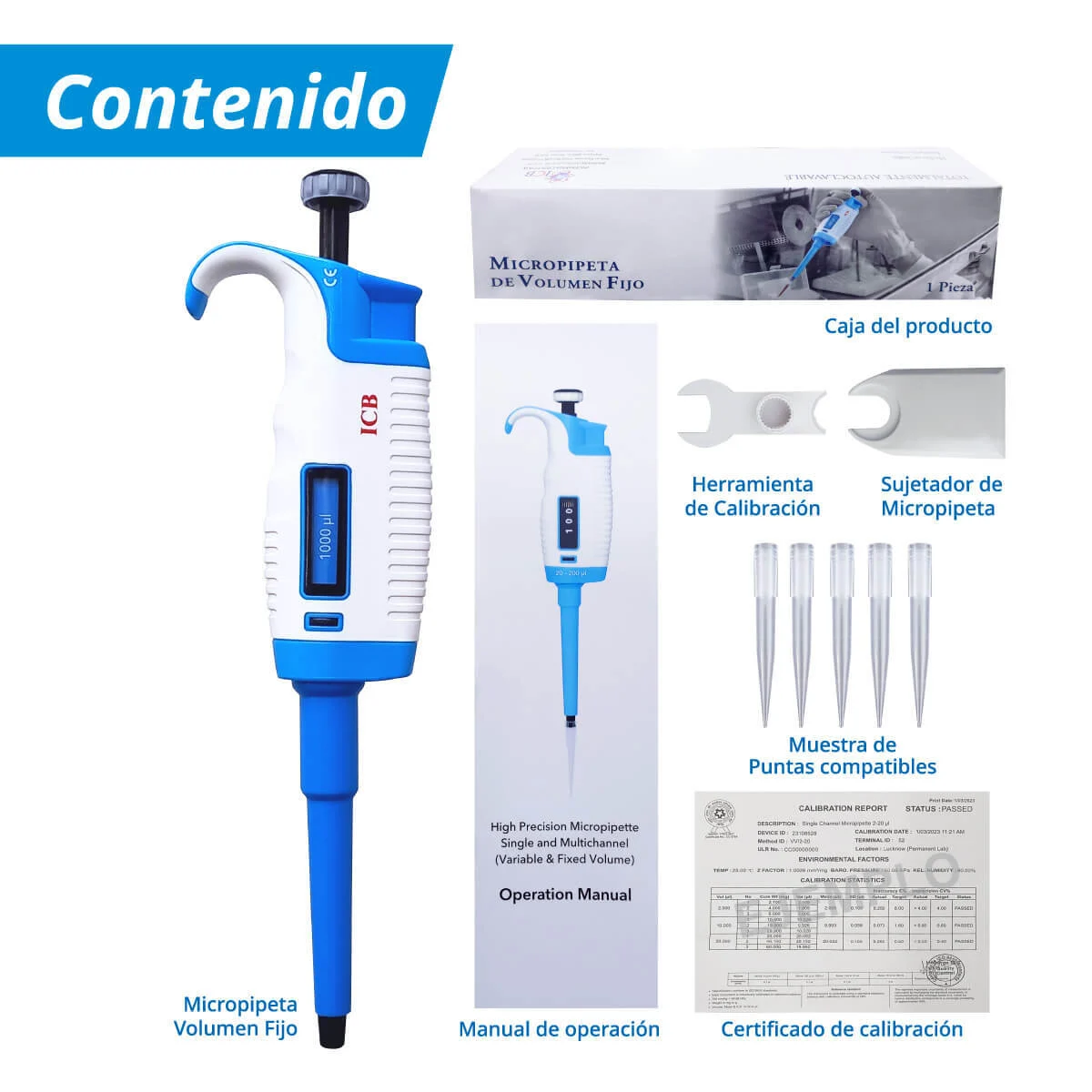 Micropipeta contenido
