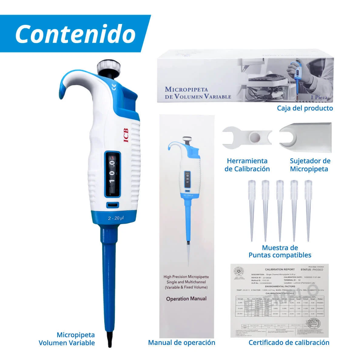 Micropipeta variable contenido