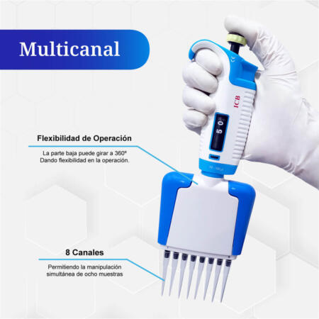 Micropipeta Multicanal 10-100ul