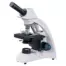 Microscopio monocular Prisma 104-M con iluminación LED y objetivos acromáticos, ideal para escuelas y clínicas pequeñas.