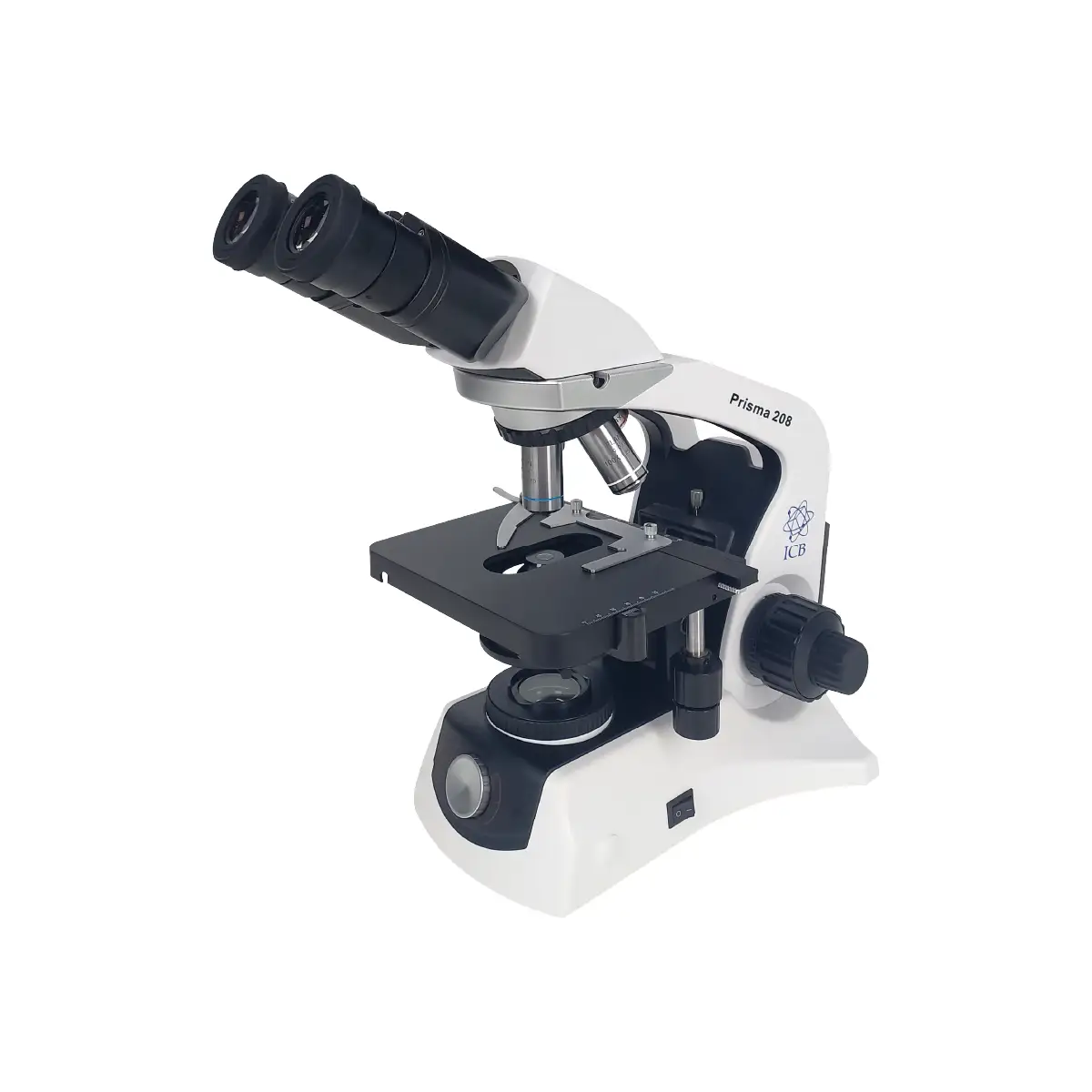 microscopio-prisma-208-mbp104022 Microscopio binocular ICB modelo 208 segunda generación con óptica mejorada y cabezal inclinable para laboratorio