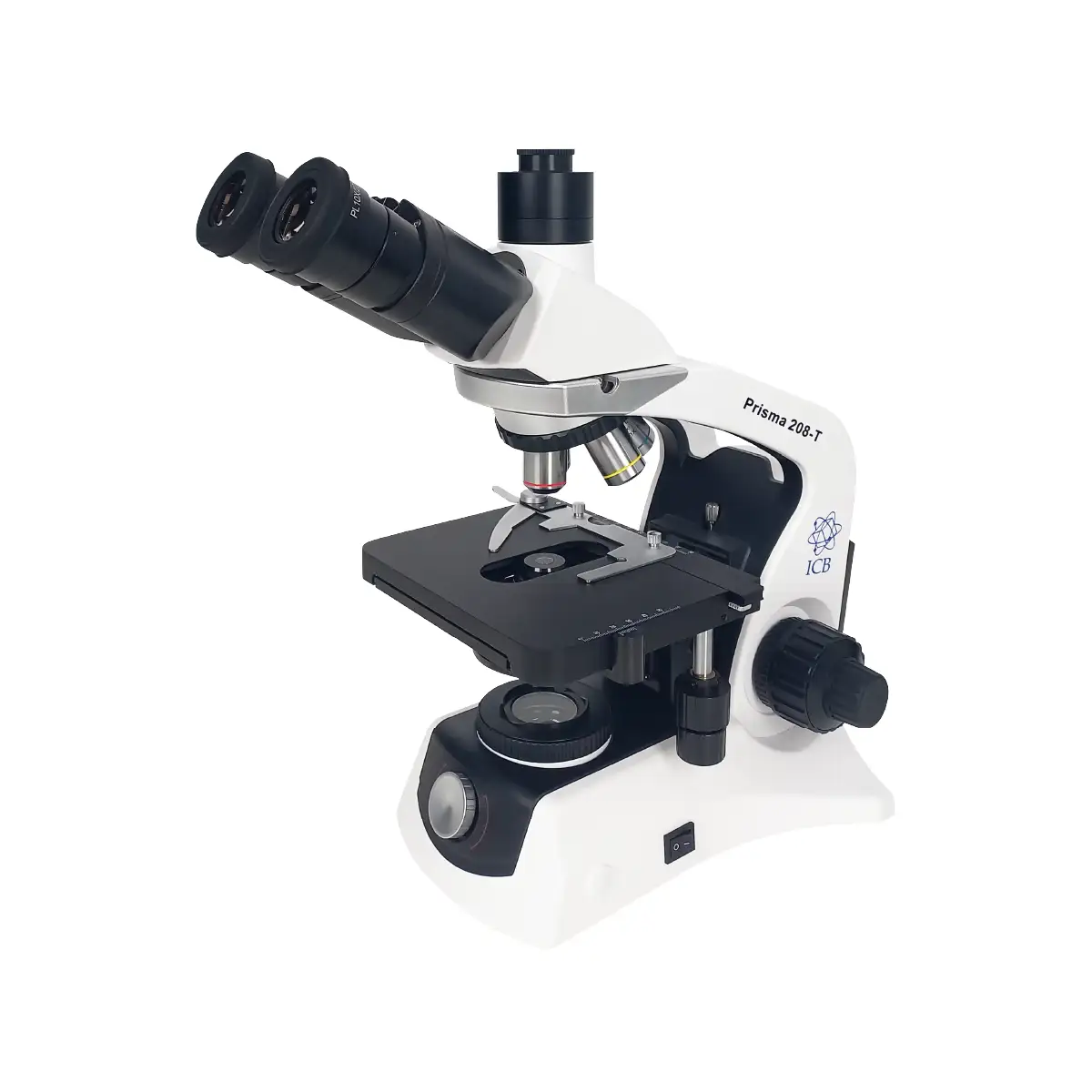 microscopio-prisma-208-t-mtp104126 Microscopio trinocular Prisma 208-T con óptica plana infinita y platina extragrande para histología y patología avanzada.