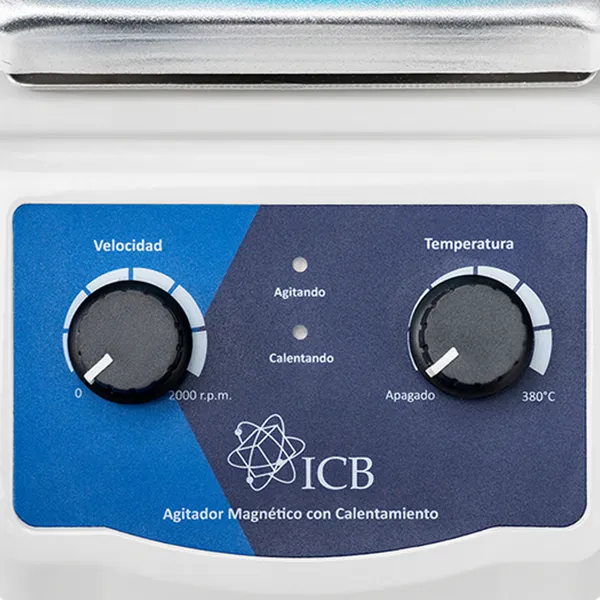 Panel de Control del agitador magnetico